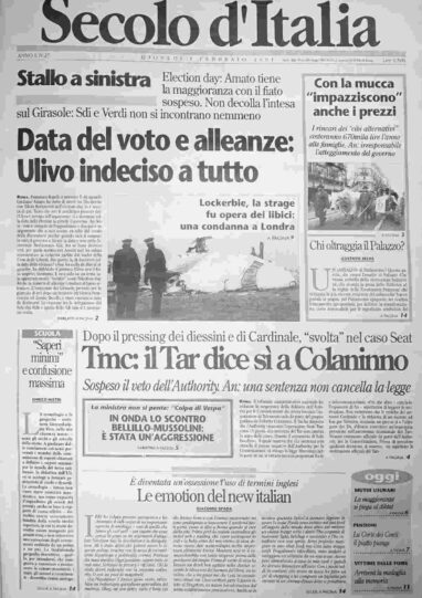 giovedì 1 febbraio 2001