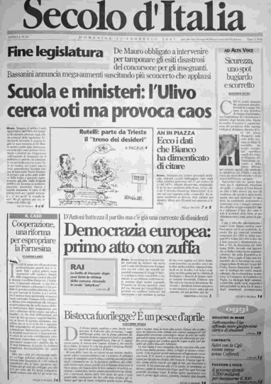domenica 11 febbraio 2001