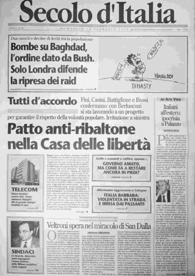 domenica 18 febbraio 2001
