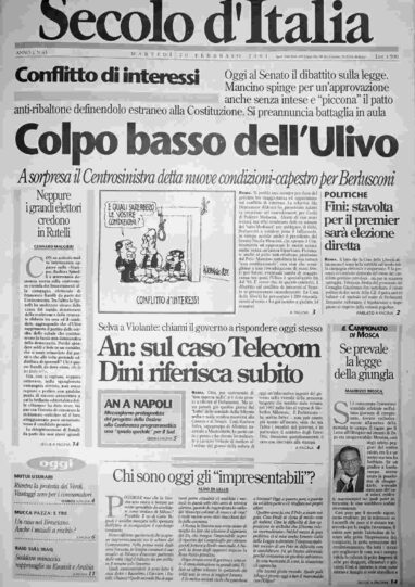 martedì 20 febbraio 2001