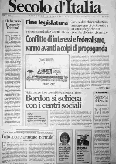 mercoledì 28 febbraio 2001