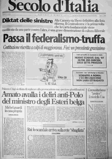 giovedì 1 marzo 2001