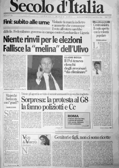 sabato 3 marzo 2001
