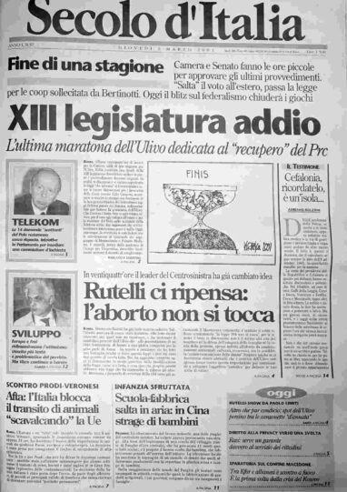 giovedì 8 marzo 2001