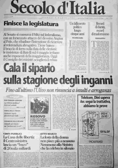 venerdì 9 marzo 2001