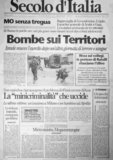 giovedì 29 marzo 2001