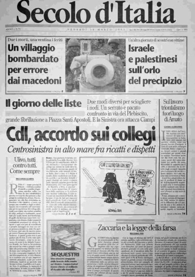 venerdì 30 marzo 2001