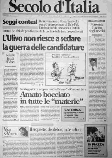 sabato 31 marzo 2001