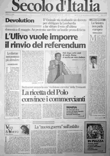 sabato 7 aprile 2001