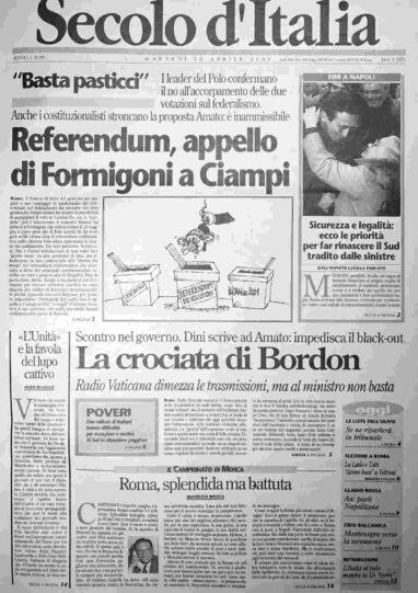 martedì 10 aprile 2001