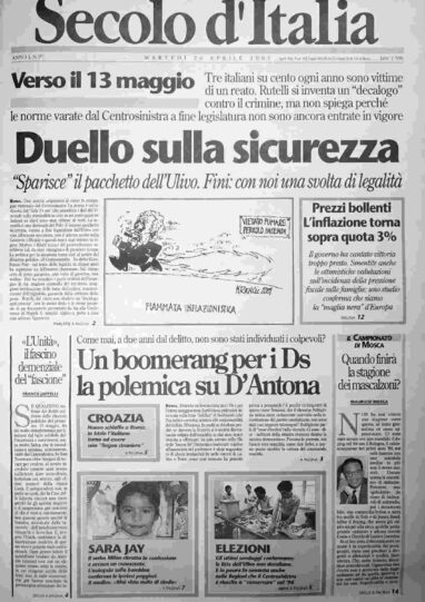 martedì 24 aprile 2001