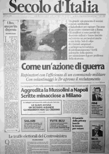 mercoledì 25 aprile 2001