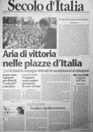sabato 12 maggio 2001