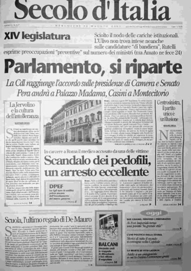 mercoledì 30 maggio 2001