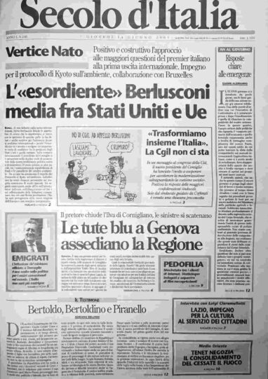 giovedì 14 giugno 2001