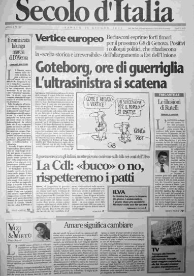 sabato 16 giugno 2001