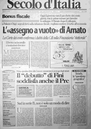 giovedì 28 giugno 2001