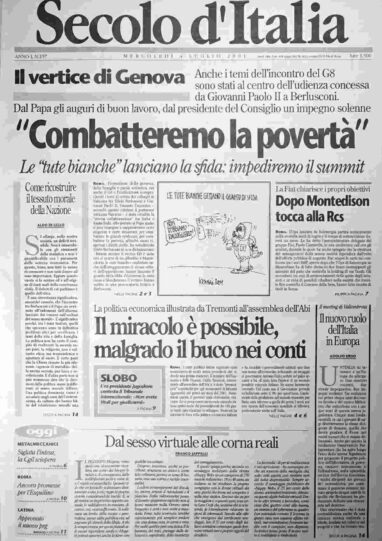 mercoledì 4 luglio 2001