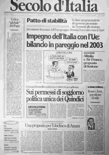 martedì 10 luglio 2001