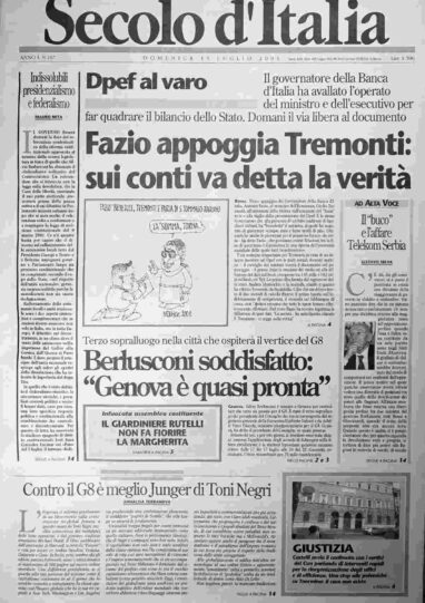 domenica 15 luglio 2001