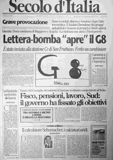 martedì 17 luglio 2001