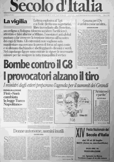 giovedì 19 luglio 2001