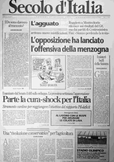 venerdì 27 luglio 2001
