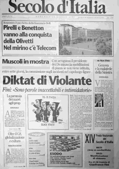 domenica 29 luglio 2001