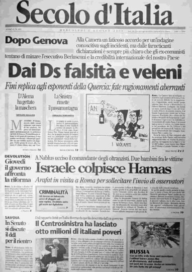 mercoledì 1 agosto 2001