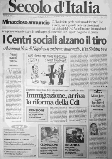 martedì 7 agosto 2001