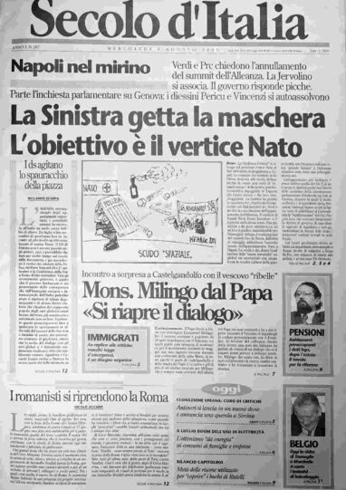 mercoledì 8 agosto 2001