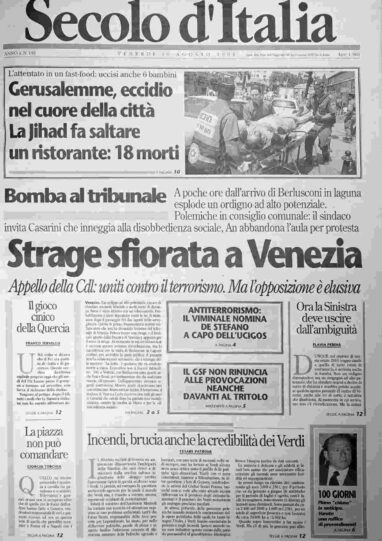 venerdì 10 agosto 2001