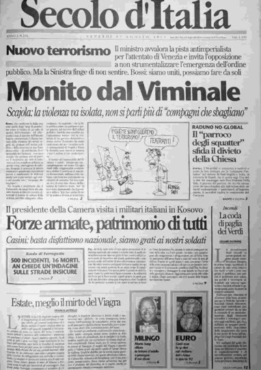 venerdì 17 agosto 2001