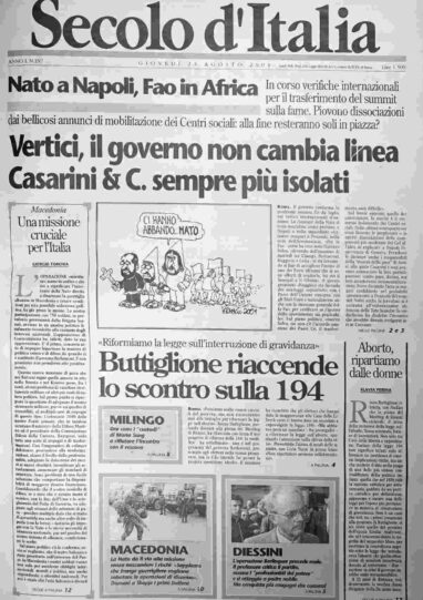 giovedì 23 agosto 2001