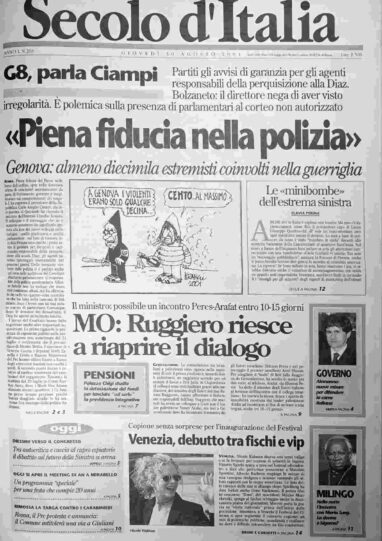 giovedì 30 agosto 2001