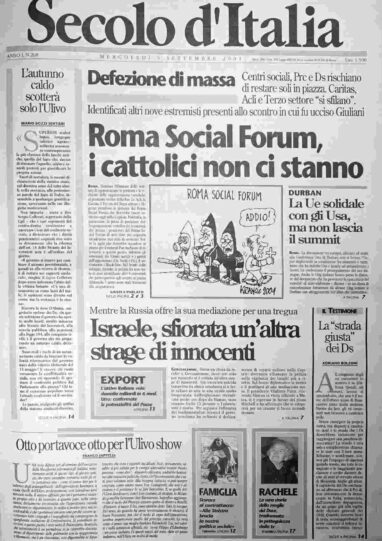 mercoledì 5 settembre 2001