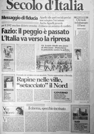 sabato 8 settembre 2001