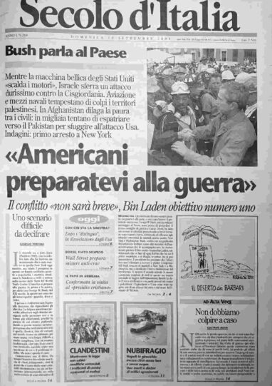 domenica 16 settembre 2001