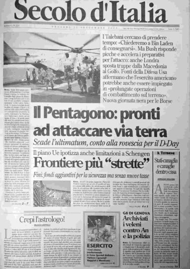 venerdì 21 settembre 2001