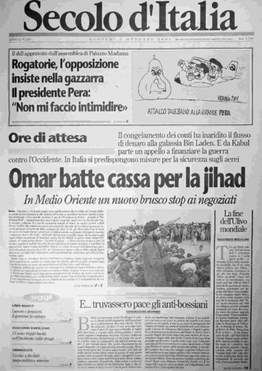 giovedì 4 ottobre 2001