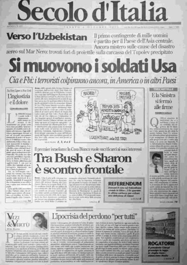 sabato 6 ottobre 2001
