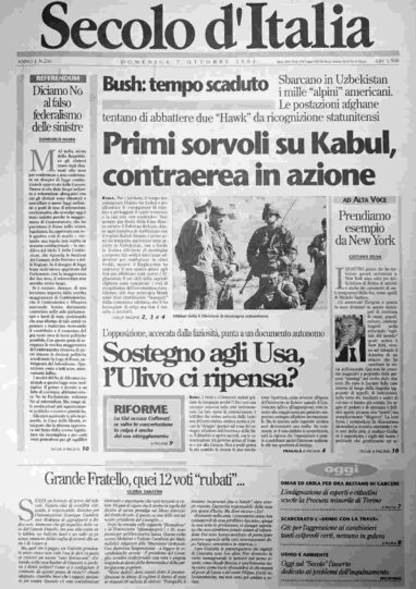domenica 7 ottobre 2001