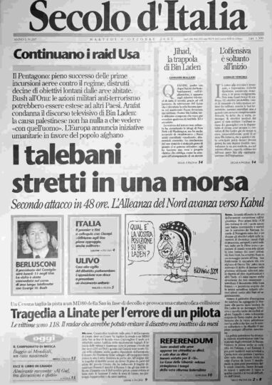 martedì 9 ottobre 2001