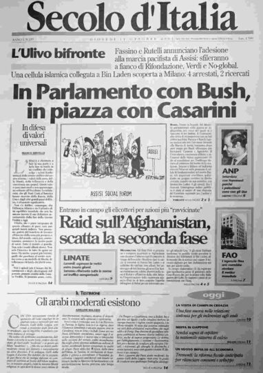 giovedì 11 ottobre 2001