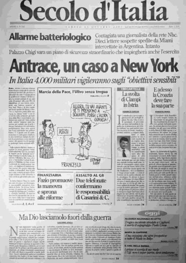 sabato 13 ottobre 2001