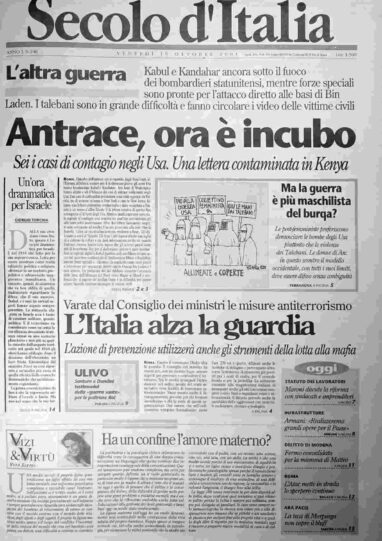 venerdì 19 ottobre 2001