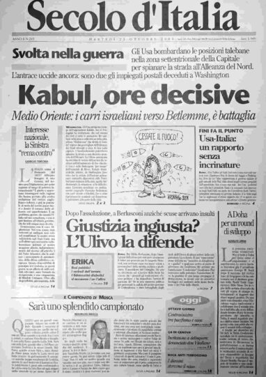 martedì 23 ottobre 2001