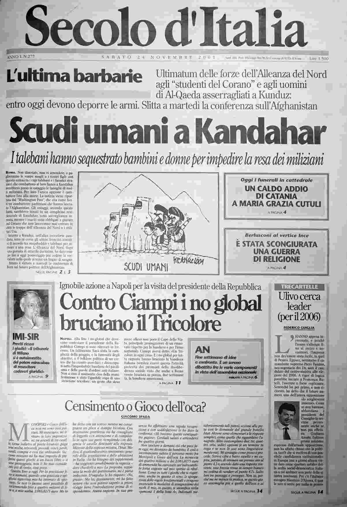 sabato 24 novembre 2001