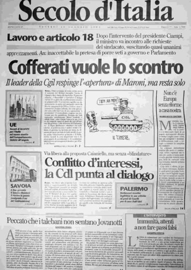 venerdì 18 gennaio 2002