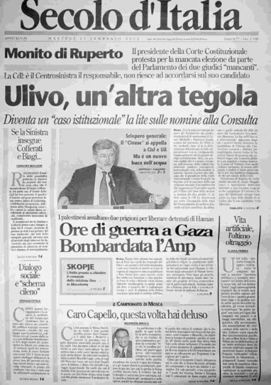 martedì 12 febbraio 2002